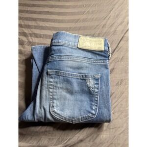 Diesel Louvboot Slim Bootcut Jeans Blue Wash 26x32 Low Rise Stretch 008W7